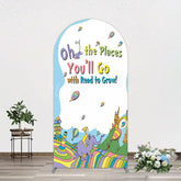 Lofaris Color The Places You Will Go Birthday Arch Backdrop